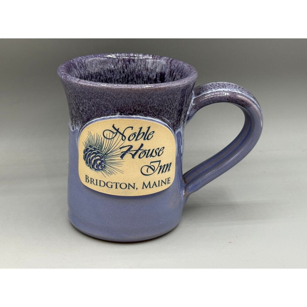 Noble House Inn Bridgton, Maine Deneen Pottery Purple Mug